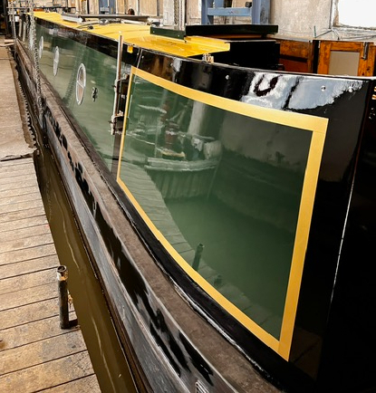 Semi-Traditional Style Boat, rear of cabin.